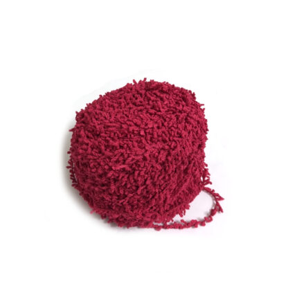 Red fringe yarn - width 10 mm - weight 100 g
