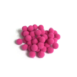 Pink pompons - diametre 10 mm - 40 pieces