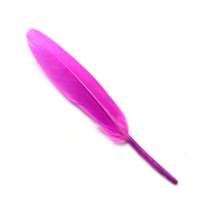 Bluish pink feather - size 20 х 140 mm - 4 pieces