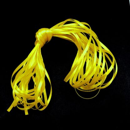 Yellow satin ribbon - width 4 mm - length 10 metres