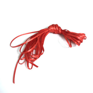 Red satin ribbon - width 4 mm - length 10 metres