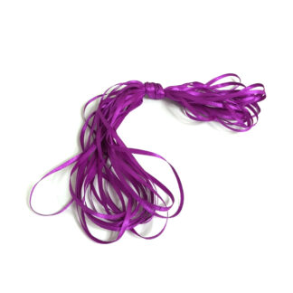 Bluish pink satin ribbon - width 3 mm - length 10 metres