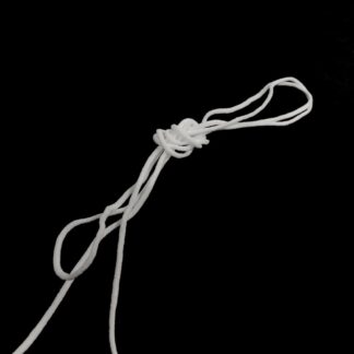 White elastic cord by metre - diametre 3 mm