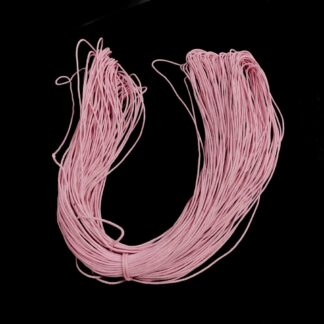 Light pink waxed cotton cord - diametre 1 mm