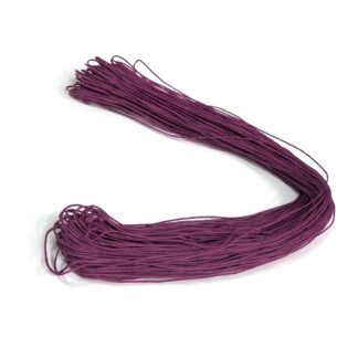 Brownish pink waxed cotton cord - diametre 1 mm