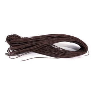 Reddish brown waxed cotton cord - diametre 1 mm