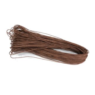 Reddish yellow brown waxed cotton cord - diametre 1 mm