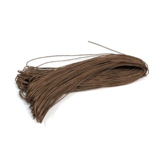 Brown waxed cotton cord - diametre 1 mm