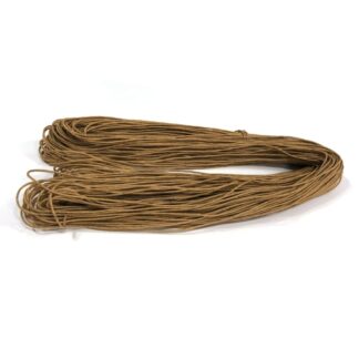 Yellowish brown waxed cotton cord - diametre 1 mm