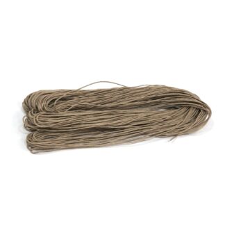 Light brown waxed cotton cord - diametre 1 mm