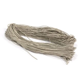 Greyish beige waxed cotton cord - diametre 1 mm