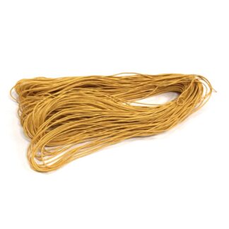 Reddish yellow waxed cotton cord - diametre 1 mm
