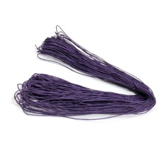 Purple waxed cotton cord - diametre 1 mm