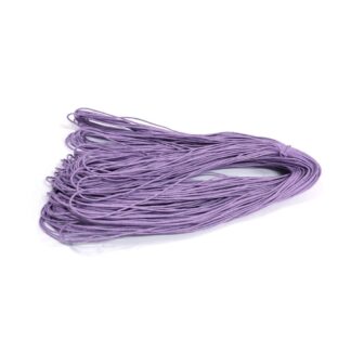 Violet waxed cotton cord - diametre 1 mm