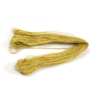 Yellow waxed cotton cord - diametre 1 mm