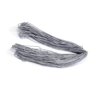 Light grey waxed cotton cord - diametre 1 mm