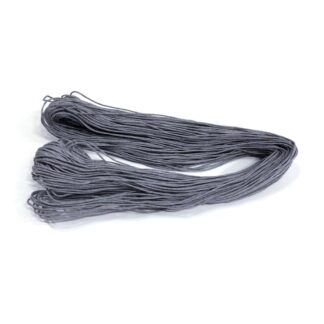 Grey waxed cotton cord - diametre 1 mm