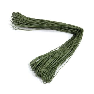 Yellowish green waxed cotton cord - diametre 1 mm
