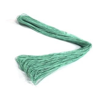 Turquoise green waxed cotton cord - diametre 1 mm