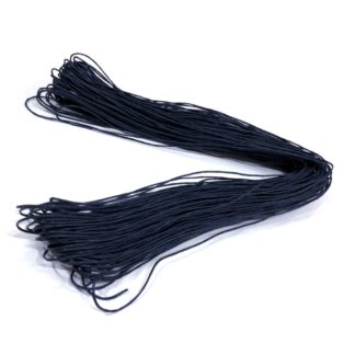 Dark navy waxed cotton cord - diametre 1 mm