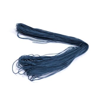 Greenish blue waxed cotton cord - diametre 1 mm