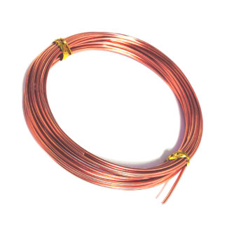 Copper-coloured bendable metal wire - diametre 1 mm - length 5 metres