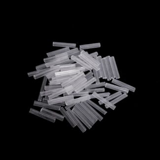 Semi-transparent bugle seed beads - size 2.8 mm - weight 50 g