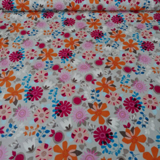 Folklore forest multi floral print pure cotton quilting fabric - width 110 cm