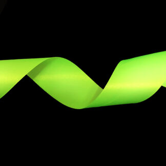 Neon yellowish light green satin ribbon by metre - width 40 mm