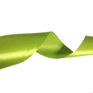 Yellowish green satin ribbon by metre - width 40 mm